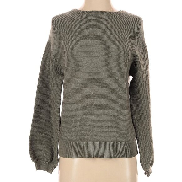 Zesica Sweaters - ZESICA Women's Crew Neck Long Lantern Sleeve Casual Loose Ribbed Kni Size M